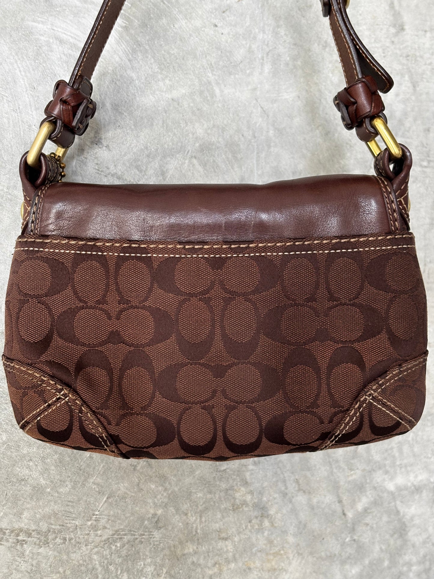 VINTAGE BROWN COACH SOHO HANDBAG