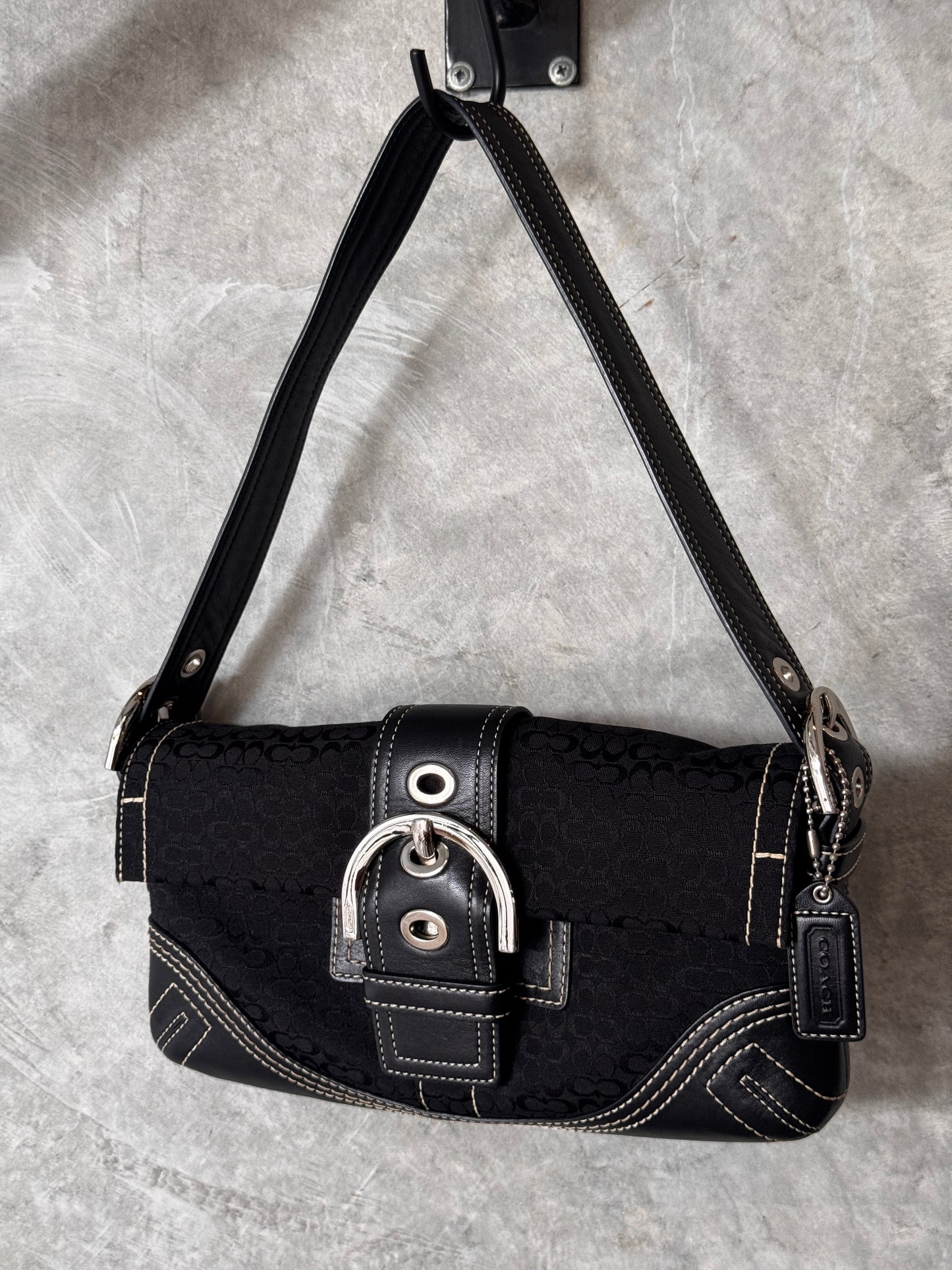 COACH SOHO BLACK Y2K SHOULDER BAG