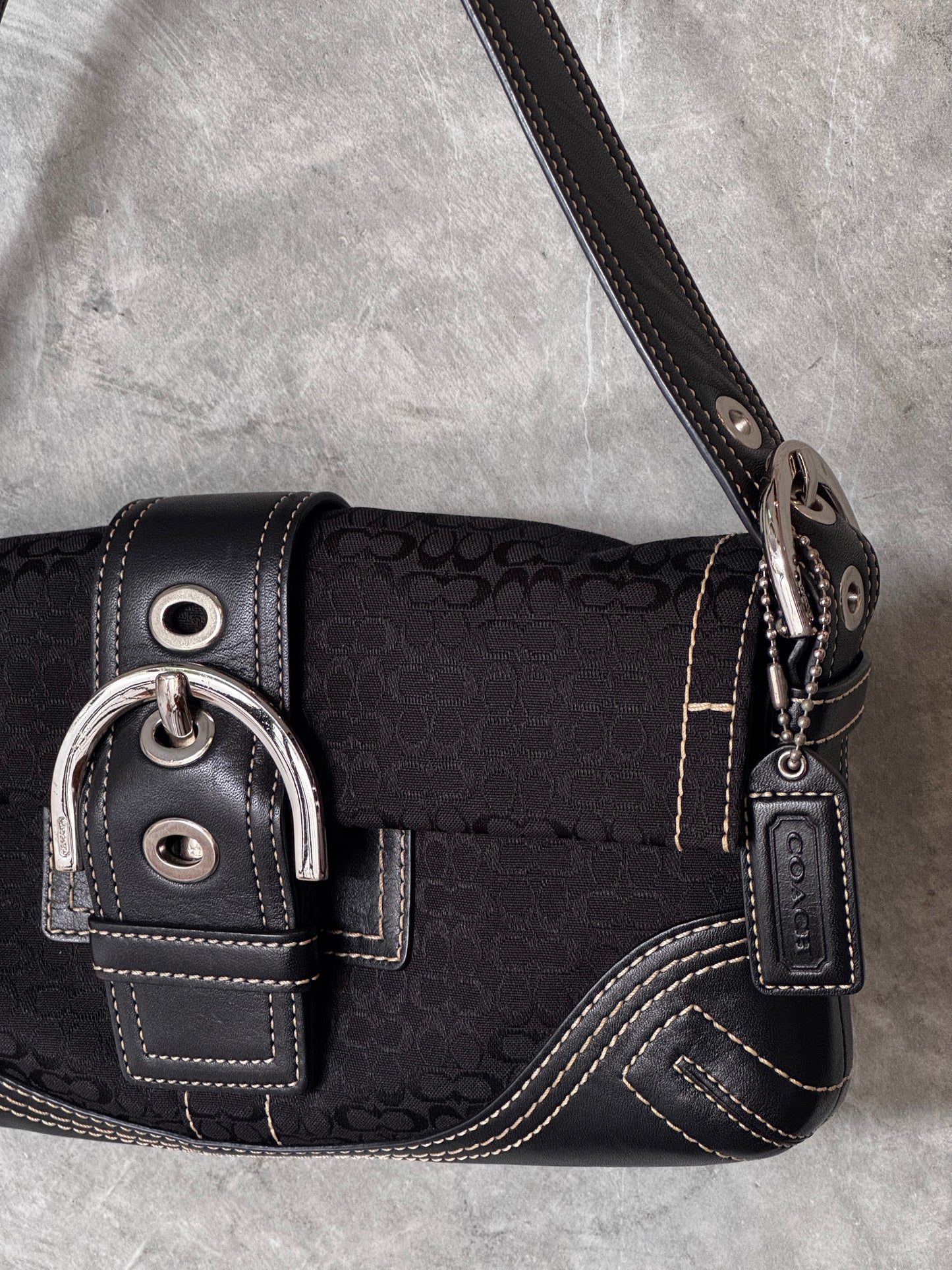 COACH SOHO BLACK Y2K SHOULDER BAG