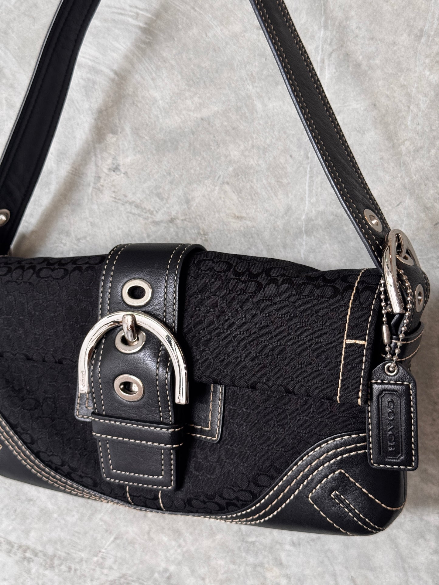 COACH SOHO BLACK Y2K SHOULDER BAG